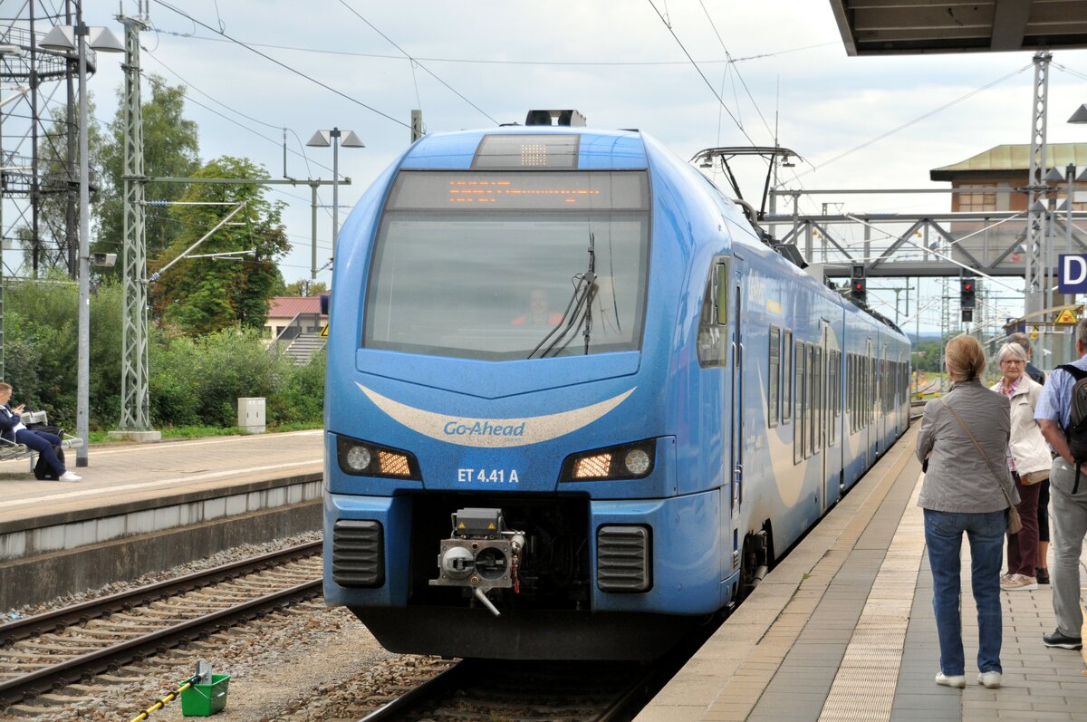 Go-Ahead ET 4.41 94 80 1428 045-7 D-GABY von Stadler in Memmingen am 29.07.2022.