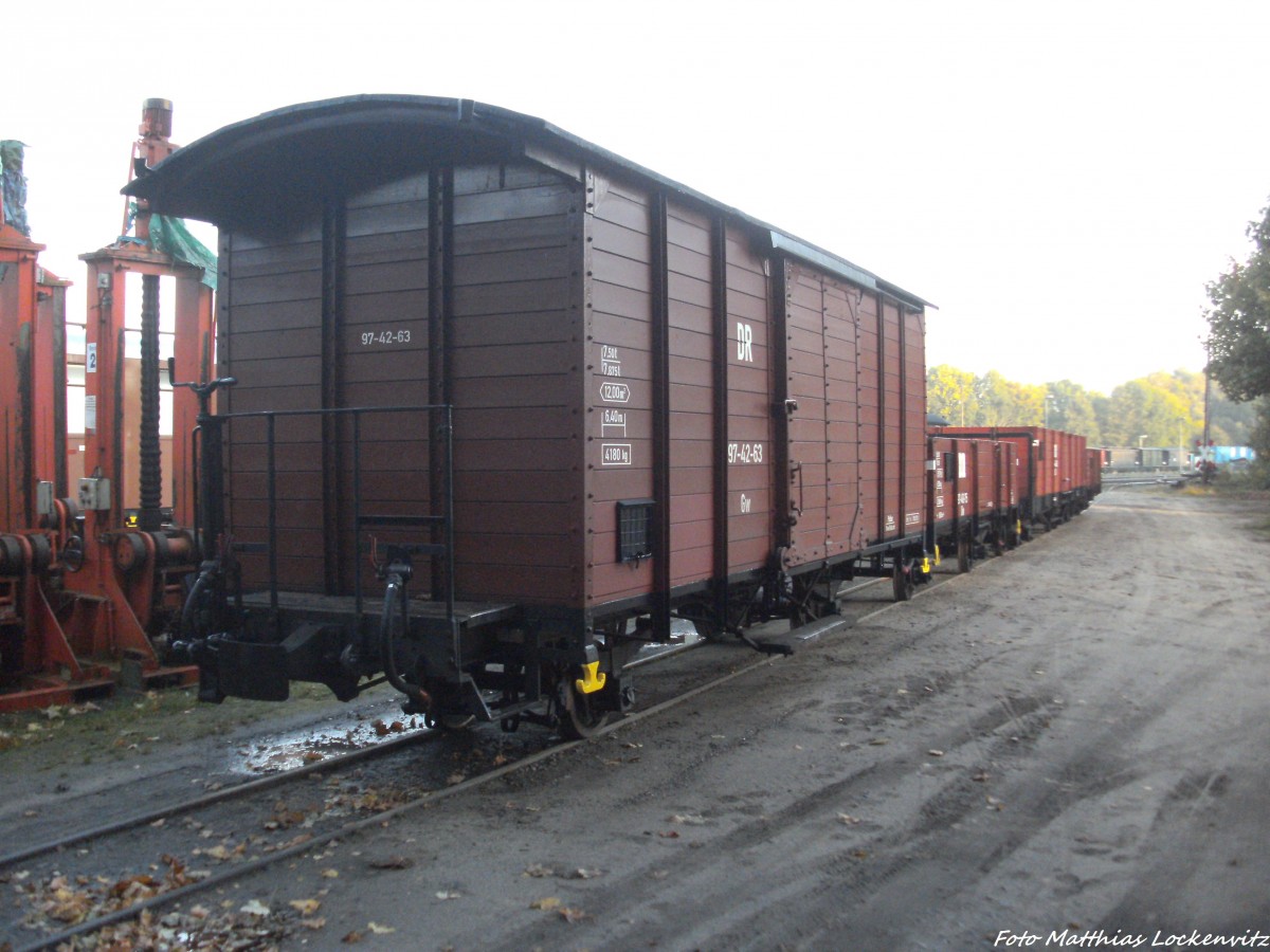 G�terwagen zum sonderzug in Putbus am 7.10.13