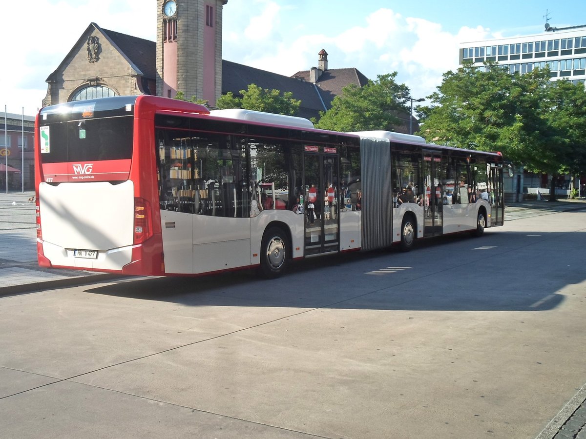 Hagen Hbf,(Busbahnhof),Bus f�hrt als Schienenersatzverkehr (MVG L�denscheid)22.7.17