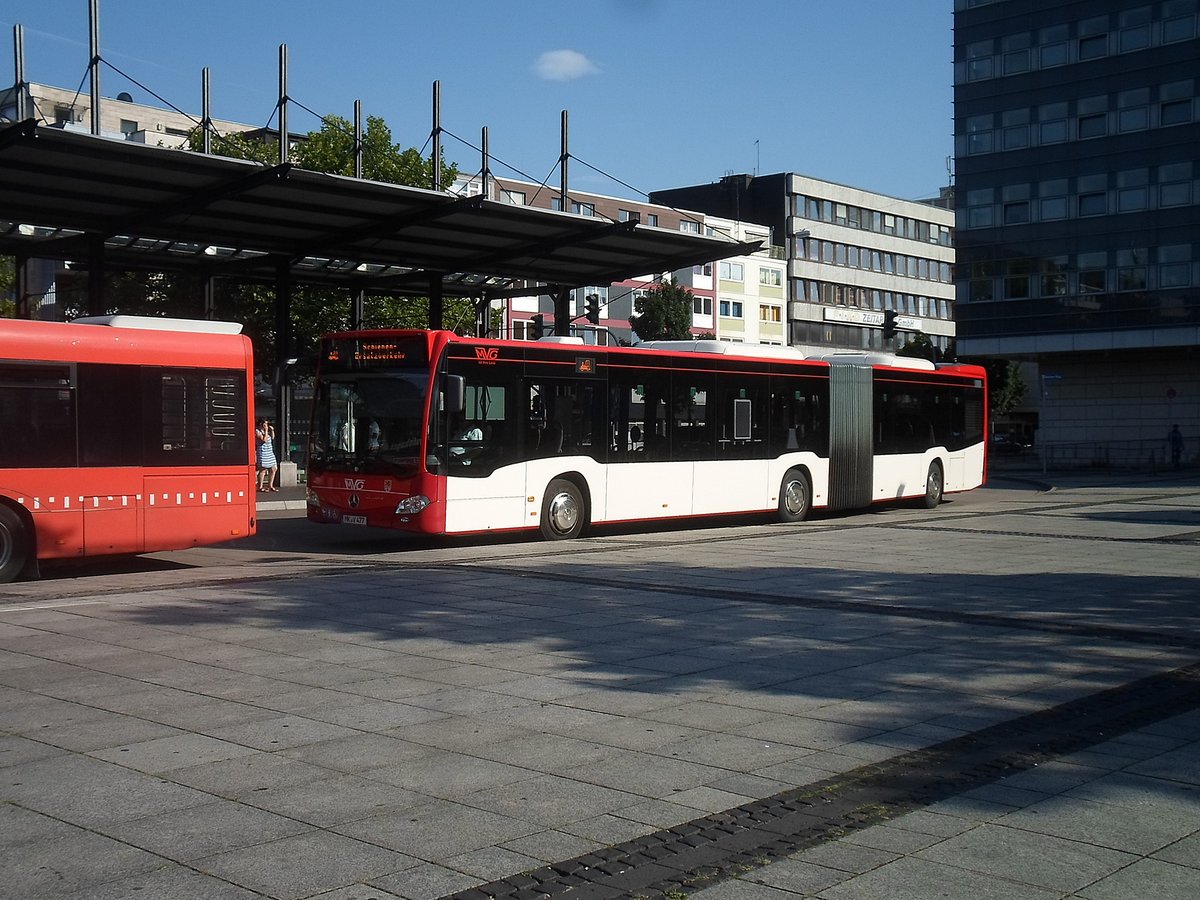 Hagen Westf. MVG  L�denscheid f�hrt als Schienenersatzverkehr hier am Busbahnhof Hagen,aufgenommen  22.7.17
