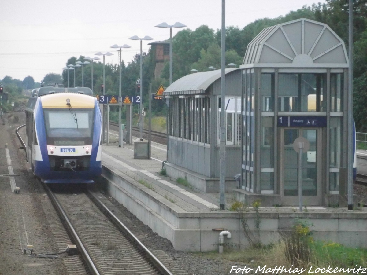 HEX Lint mit ziel Halberstadt im Bahnhof K�nnern am 3.9.15
