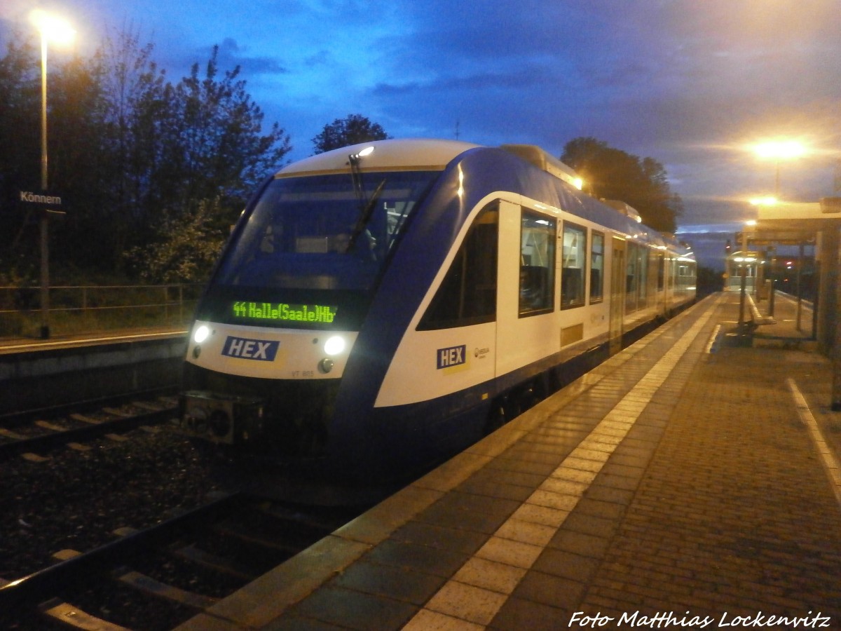 HEX VT 805 im Bahnhof K�nnern am 30.4.15