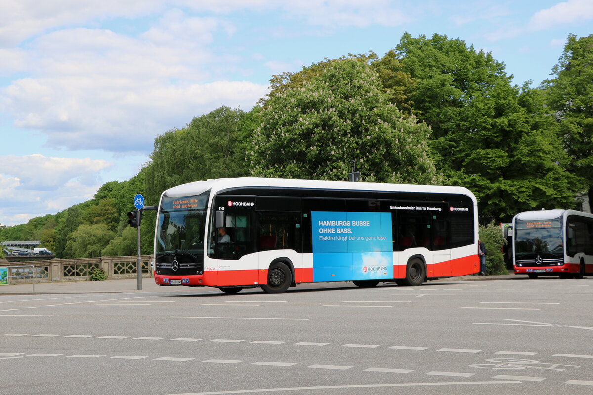 HHA Hamburg - Nr. 2146/HH-XB 2146 - eMercedes am 8. Mai 2025 in Hamburg, Mundsburger Damm (Aufnahme: Martin Beyer)
