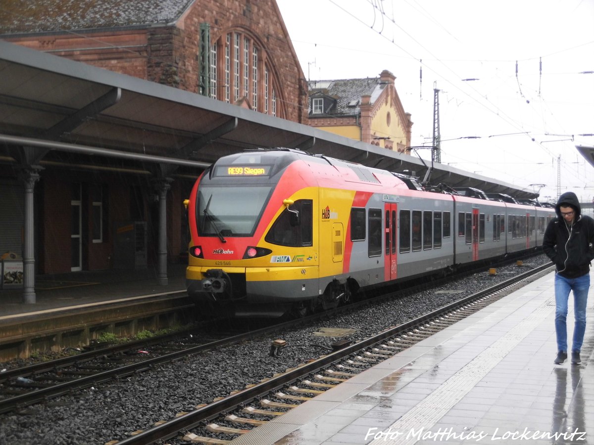 HLB Flirt im Bahnhof Gie�en am 31.3.16