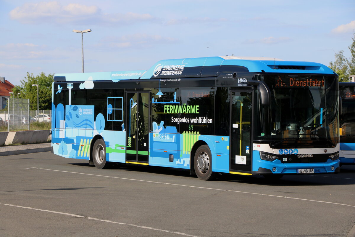 HVB Wernigerode - Nr. 3083/HZ-VB 183 - Scania am 21. Mai 2025 in Wernigerode (Aufnahme: Martin Beyer)