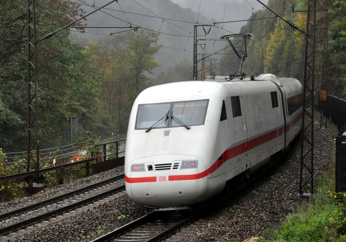 ICE 1 auf der Geislinger Steige am 25.09.2010.