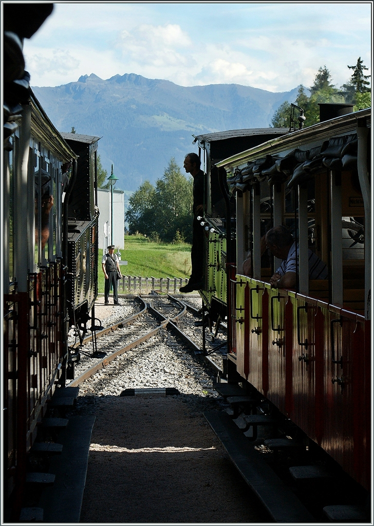 Impressionen einer Zugskreuzung bei der Aachenseebahn. 
16. Sept. 2011