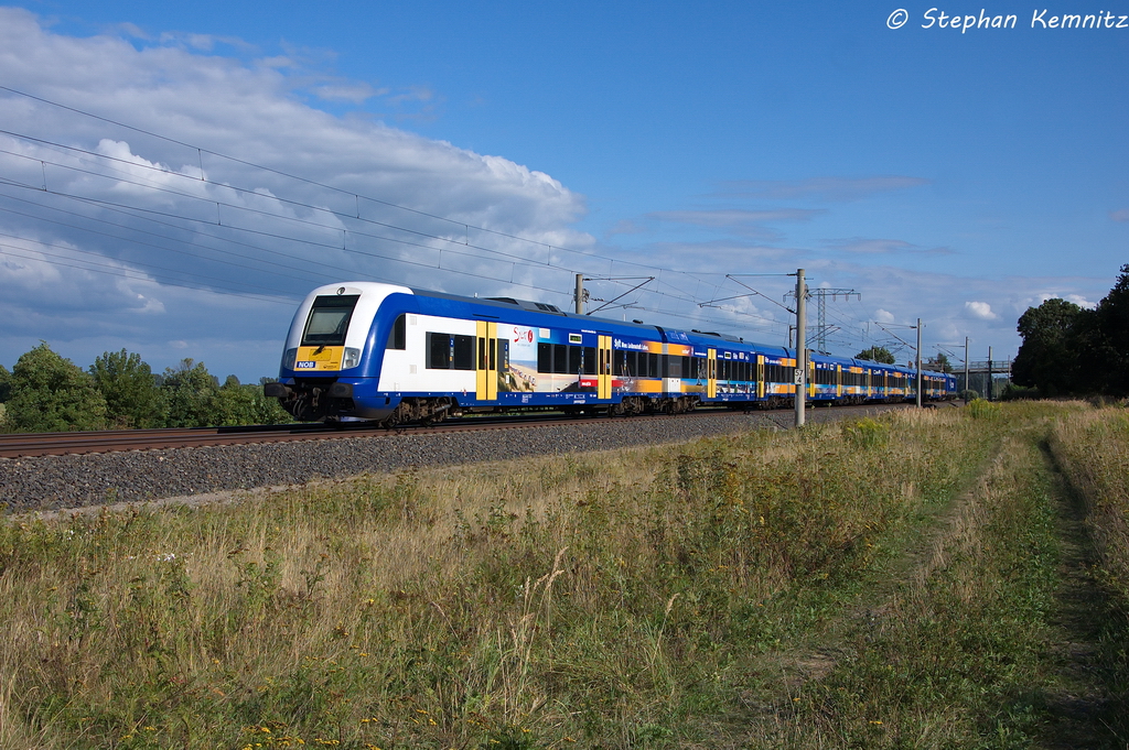 InterConnex (X 68904) von Warnemnde nach Leipzig Hbf in Vietznitz und gezogen hatte die 146 521-0. 20.08.2013