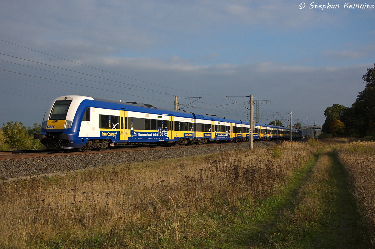 InterConnex (X 68904) von Warnemnde nach Leipzig Hbf in Vietznitz und gezogen hatte die 146 519-4. 08.10.2013