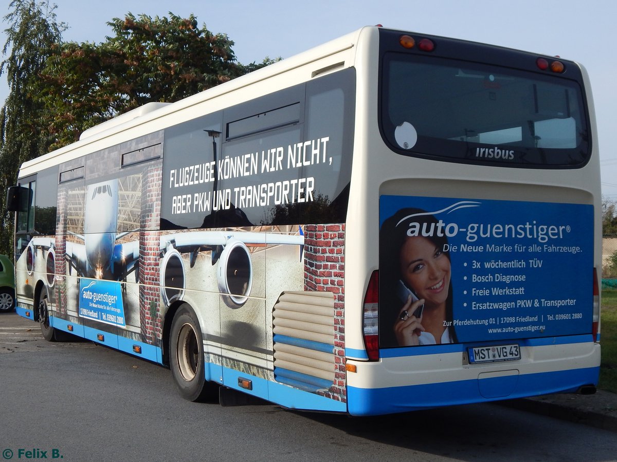 Irisbus Crossway der MVVG in Neubrandenburg.