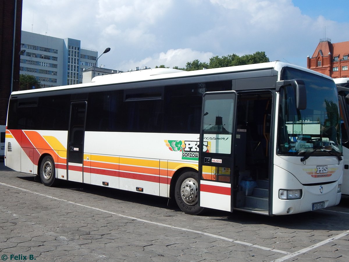 Irisbus Crossway von PKS Gorz�w Wlkp aus Polen in Stettin.