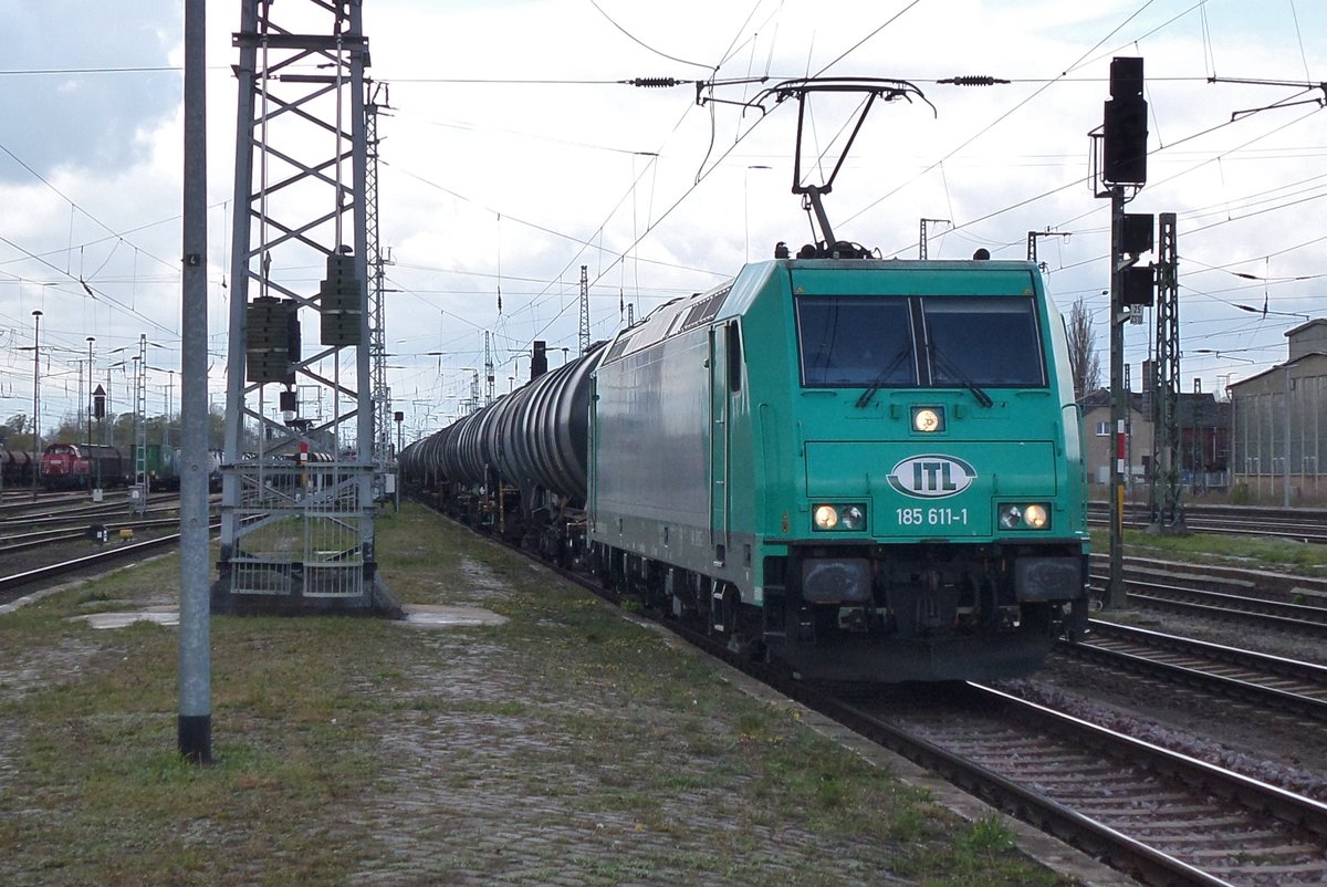 ITL 185 611 durchfahrt am 28 April 2016 Stendal.