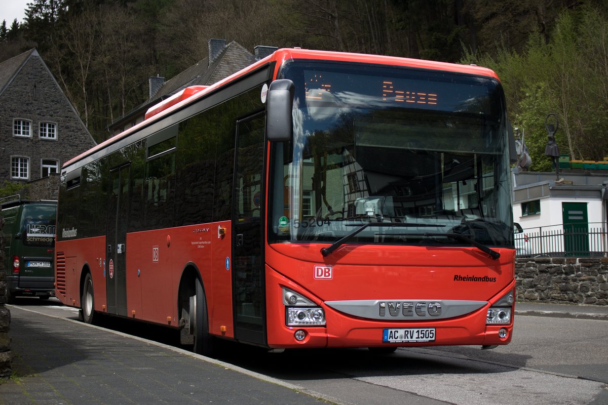 Iveco Crossway LE at Monschau Parkhaus from Regional Verkehr Euregio Maas Rhein (RVE)
