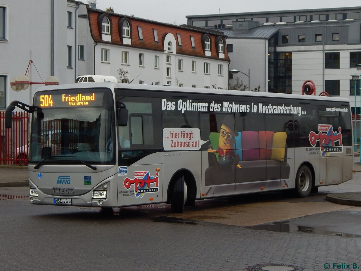 Iveco Crossway der MVVG in Neubrandenburg.