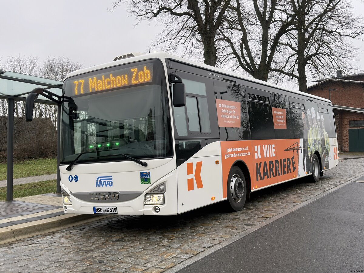 Iveco Crossway der MVVG in Plau am See.