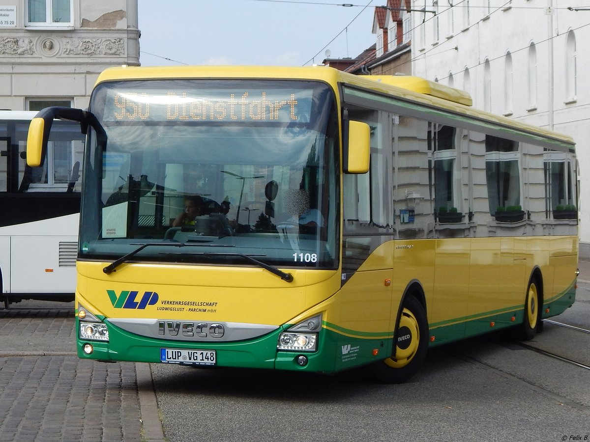 Iveco Crossway der Verkehrsgesellschaft Ludwigslust-Parchim mbH in Schwerin.