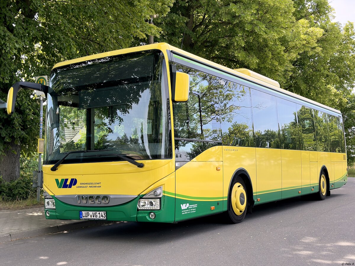 Iveco Crossway der Verkehrsgesellschaft Ludwigslust-Parchim mbH in Quetzin.