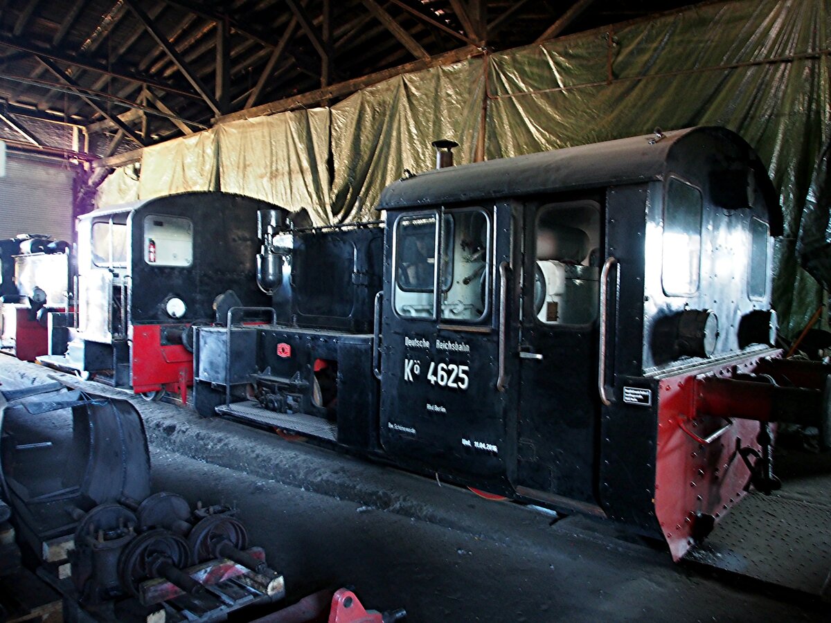 Kö 4625 im Bw Schöneweide bei Berlin am 09.09.2018. Seit 1998 Eigentum der Dampflokfreunde Berlin e.V.; Hersteller BMAG (Berliner Maschinenbau AG; Baujahr 1934 Fabriknummer 10 279:imBw Schöneweide bei Berlin am 09.09.2018.