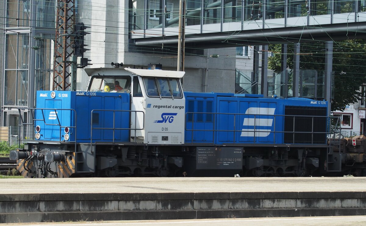 MAK G 1206 D 05 SVG Regental cargo 92 80 1275 842-3 D-RBG  in Ulm am 23.09.2014.