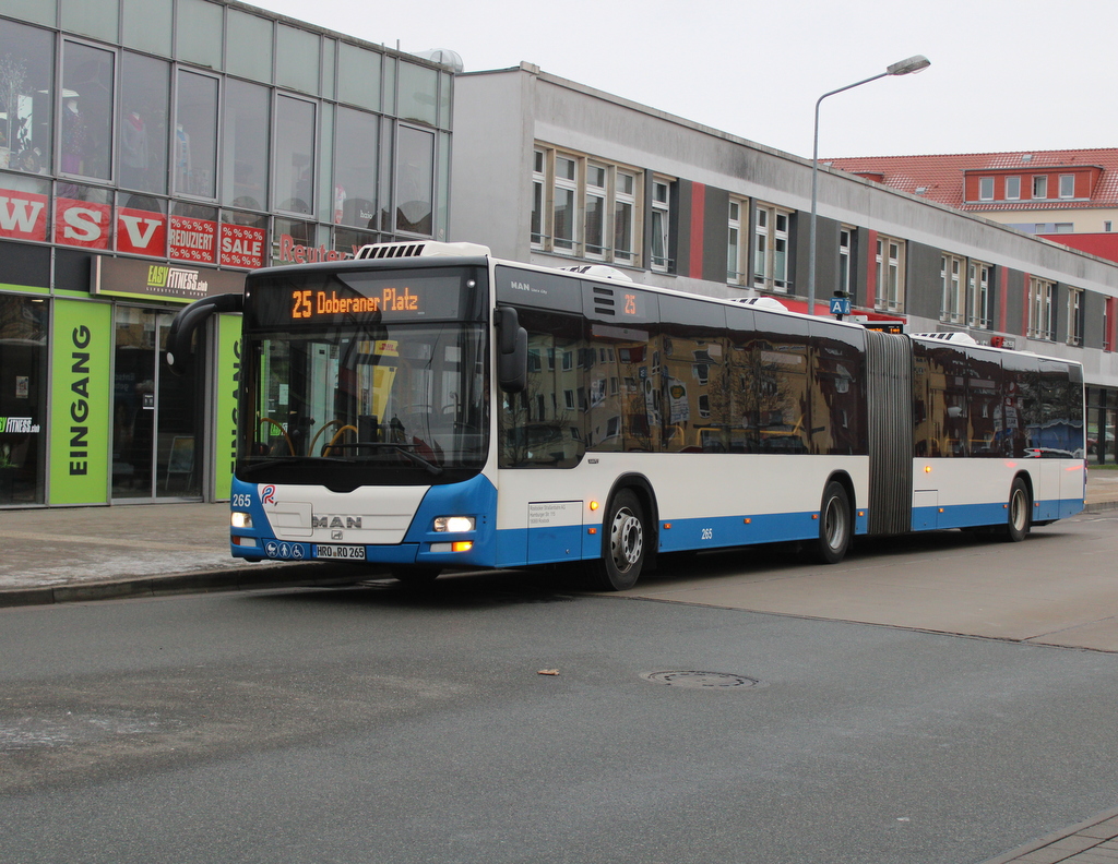 MAN Lion´s City am 30.01.2026 in Rostock-Reutershagen