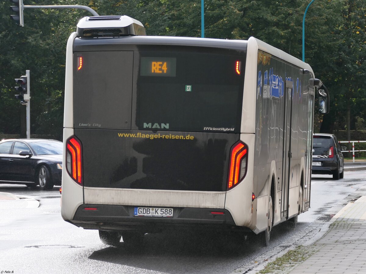 MAN Lion's City EfficientHybrid von Flaegel Reisen aus Deutschland in Neubrandenburg.