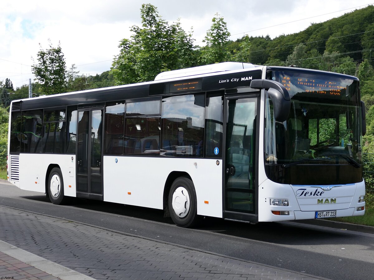 MAN Lion's City LE � vom Reisedienst Teske aus Deutschland in Sassnitz.