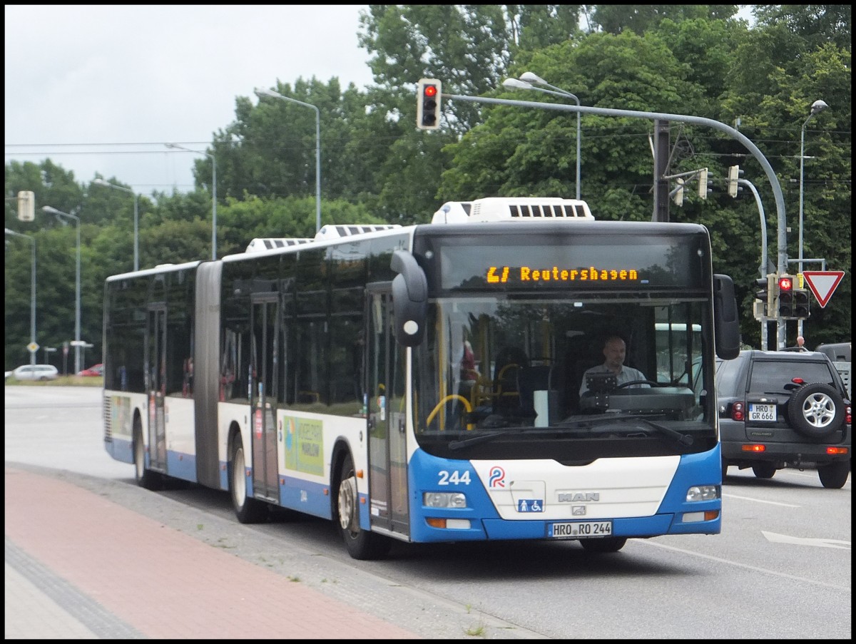 MAN Lion's City der Rostocker Stra�enbahn AG in Rostock.