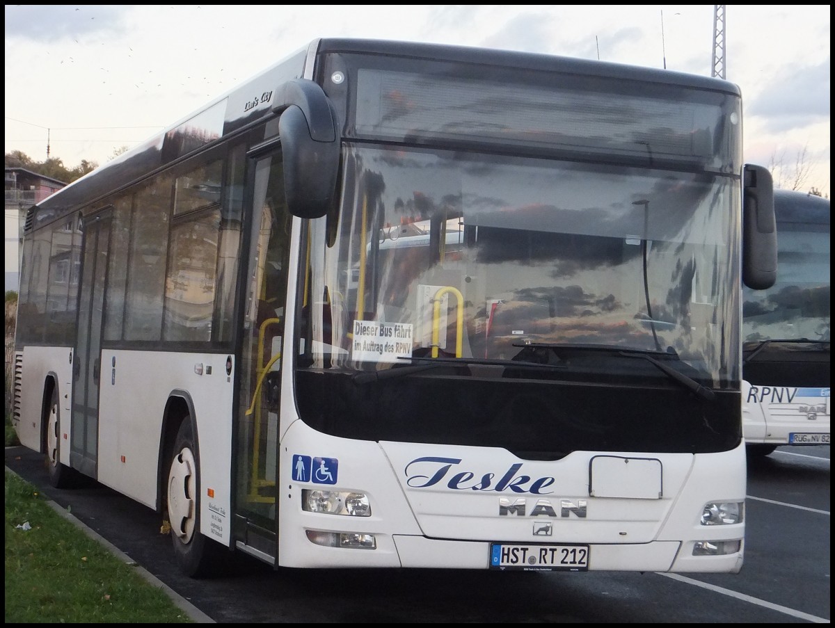 MAN Lion's City  LE vom Reisedienst Teske aus Deutschland in Sassnitz.