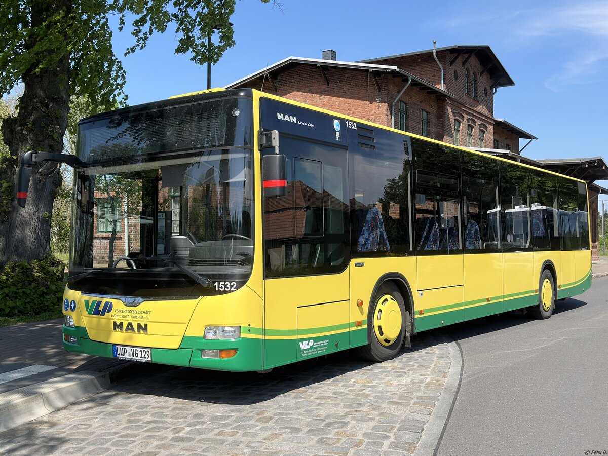 MAN Lion's City der Verkehrsgesellschaft Ludwigslust-Parchim mbH in Plau am See. 