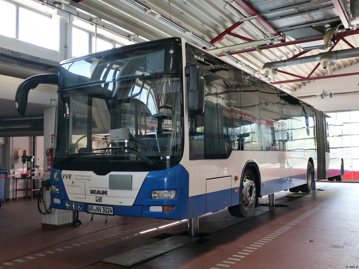 MAN Lion's City der VVR (ex Rostocker Straßenbahn AG (RSAG)) in Stralsund.