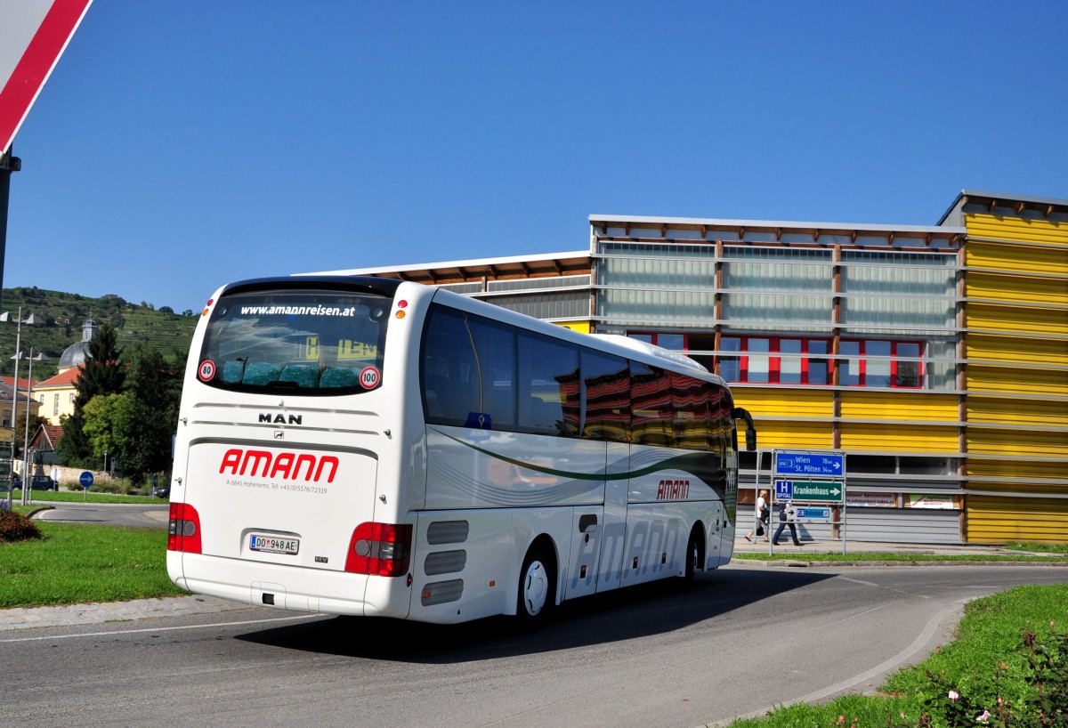 MAN Lions Coach von Amann aus �sterreich am 8.Sept.2014 in Krems unerwegs.
