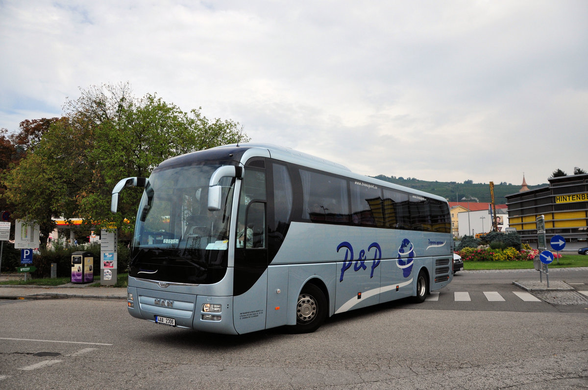 MAN Lion`s Coach von P & P Transport.cz in Krems gesehen.