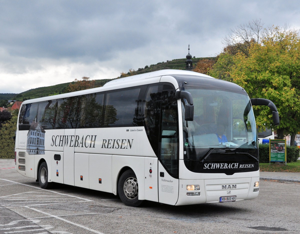 MAN LION`s COACH von SCHWEBACH Reisen/�sterreich im September 2013 in Krems.