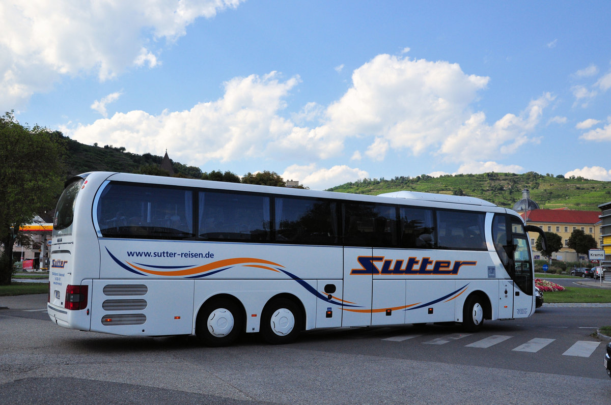 MAN Lions Coach von Sutter Reisen aus der BRD in Krems gesehen.