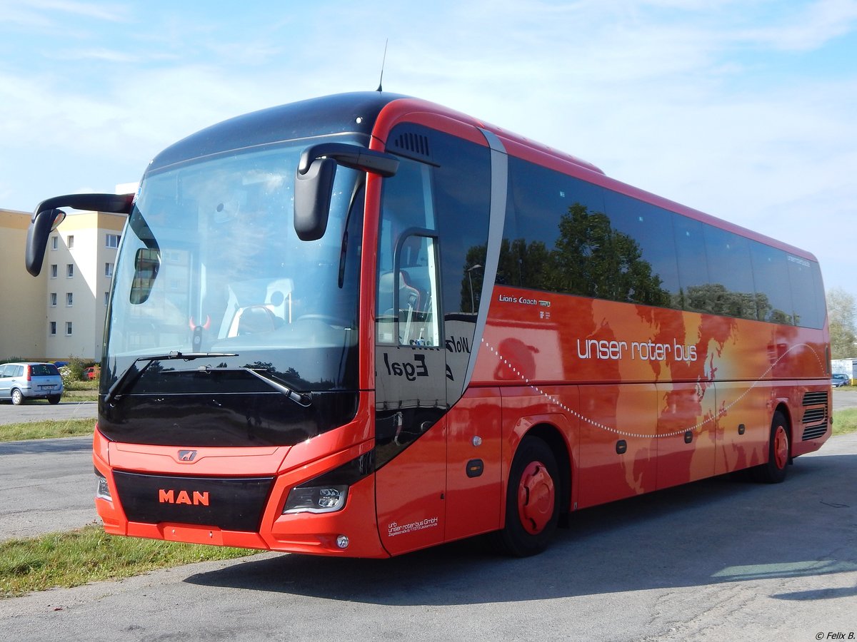 MAN Lion's Coach von URB aus Deutschland in Rostock.