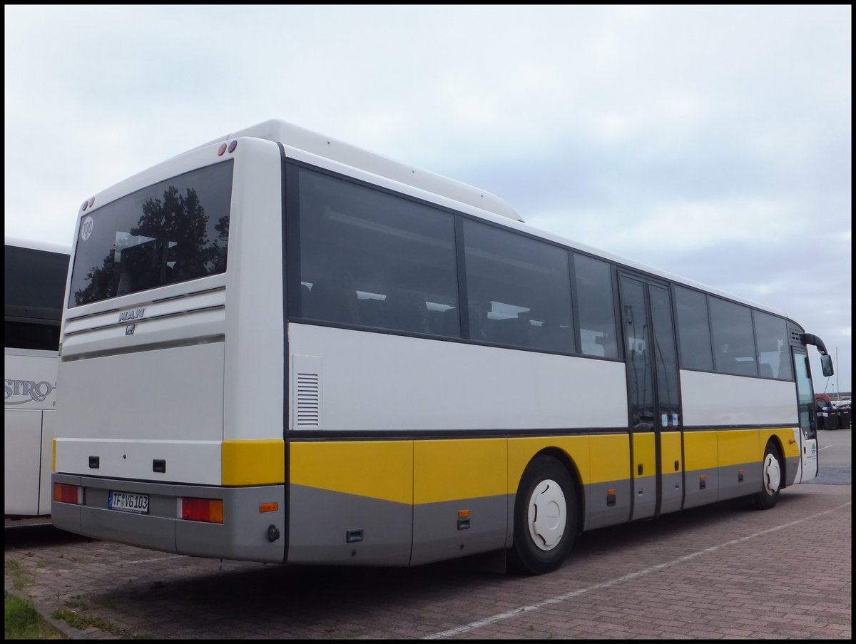 MAN �L 353 der Verkehrsbetriebe Teltow-Fl�ming im Stadthafen Sassnitz.