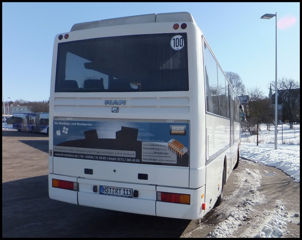 MAN L 363 vom Reisedienst Teske aus Deutschland in Bergen.