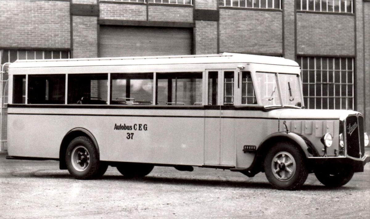 (MD178) - Aus dem Archiv: CEG Bulle - Nr. 37/FR 436 - Saurer/Saurer um 1940