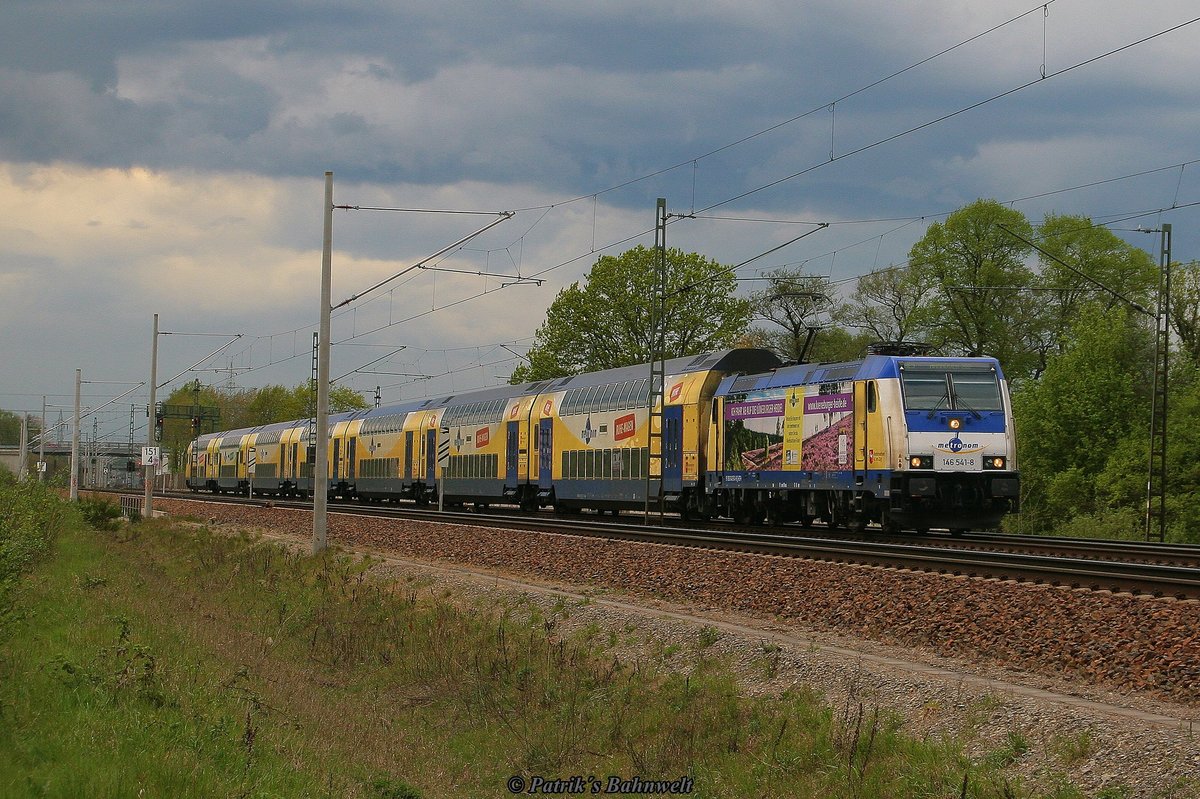 ME 146 541  L�neburger Heide  mit RE3 nach Hannover Hbf am 27.04.2019 in Winsen (Luhe)