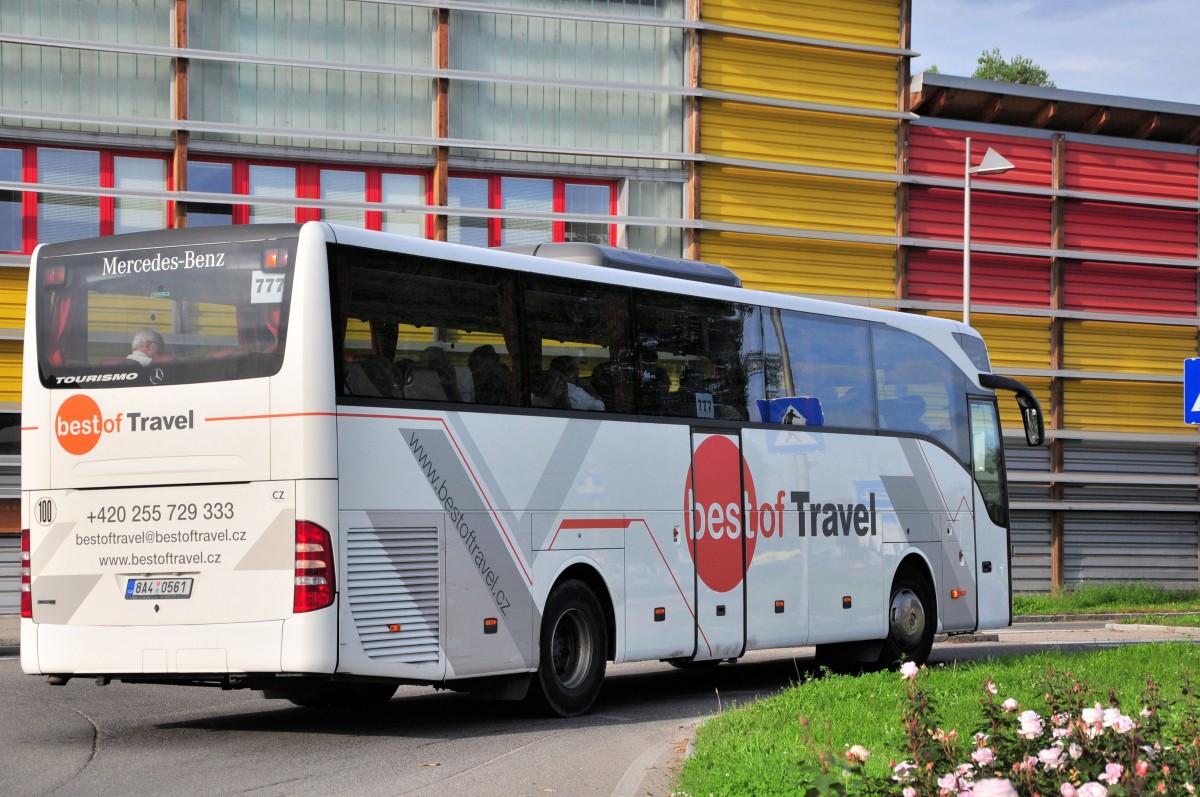 Mercedes Benz Tourismo aus der CZ am 20.9.2014 in Krems unterwegs.