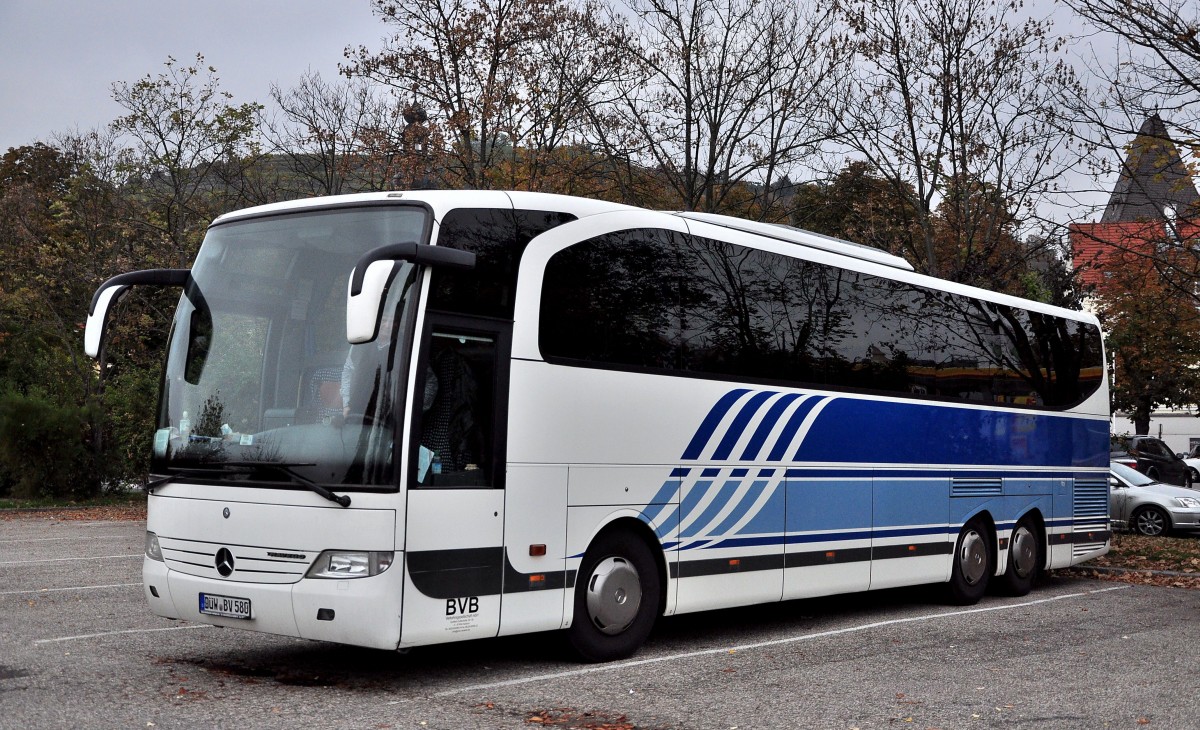 Mercedes Benz Travego von BVB Reisen / BRD im Herbst 2013 in Krems.