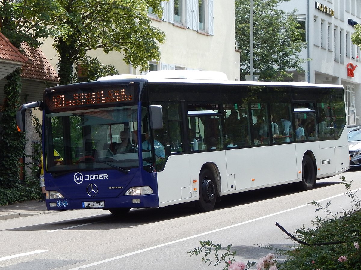 Mercedes Citaro I von LVL Jäger in Ludwigsburg.