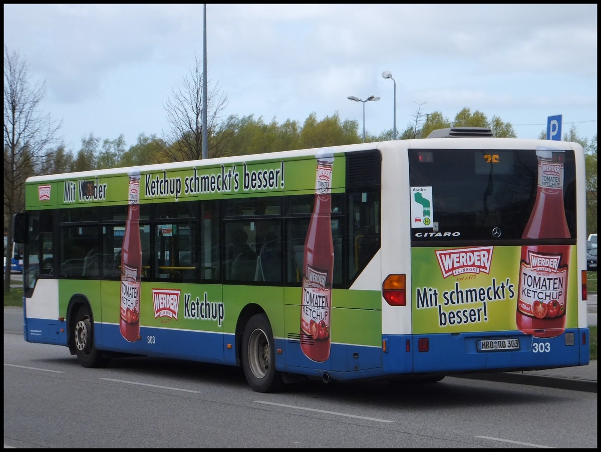 Mercedes Citaro I der Rostocker Straßenbahn AG in Rostock.