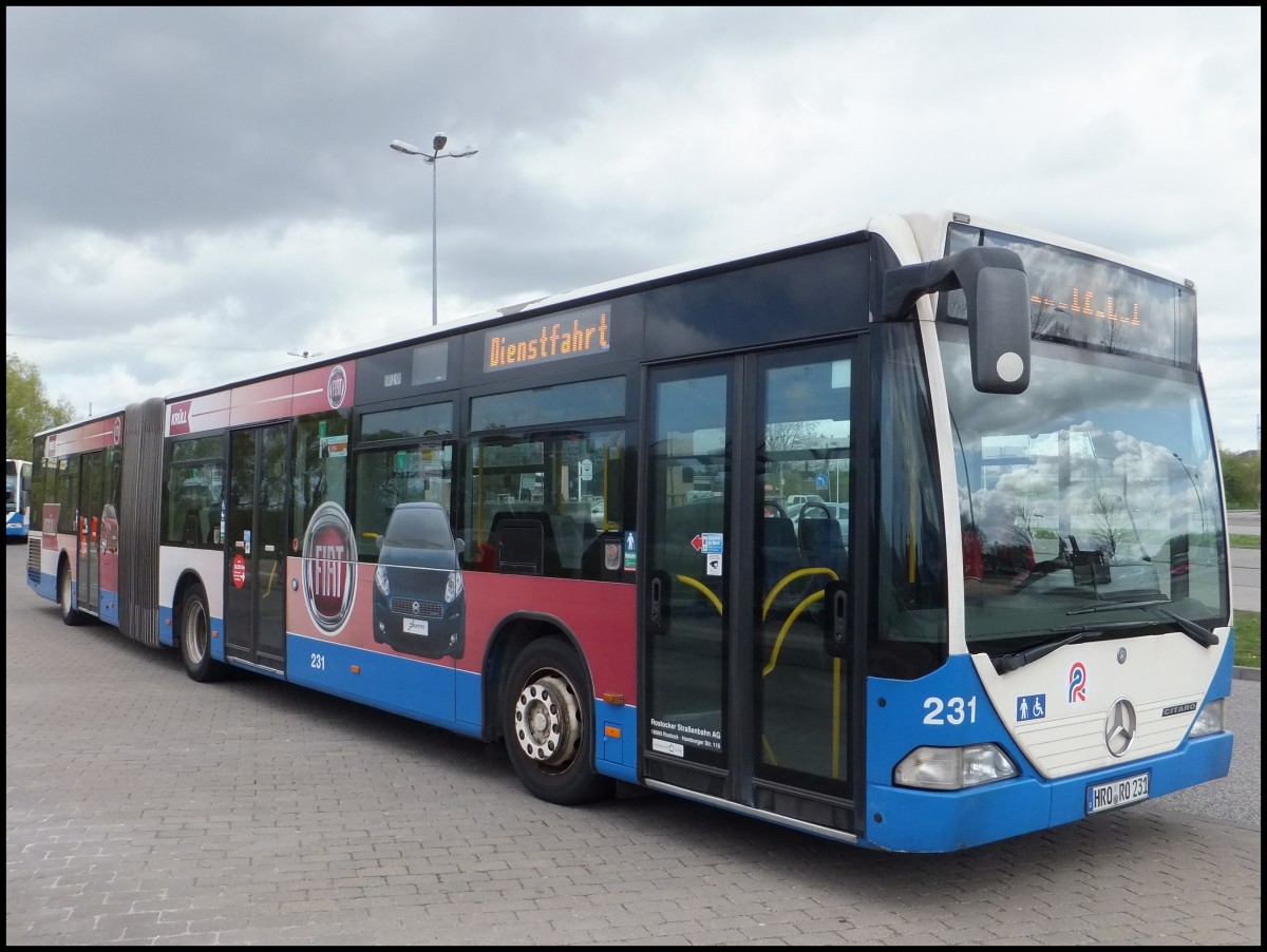 Mercedes Citaro I der Rostocker Straßenbahn AG in Rostock.