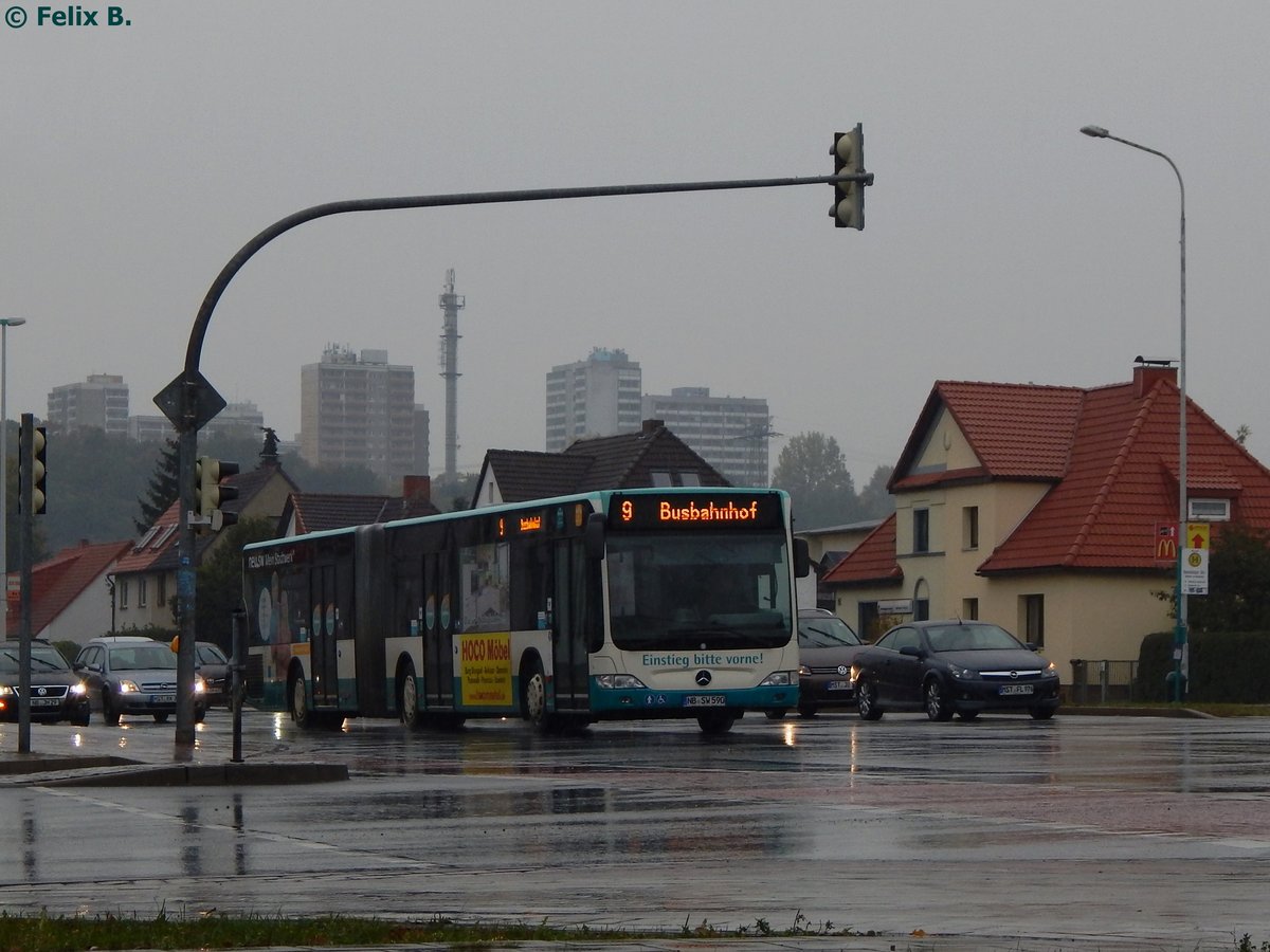 Mercedes Citaro II der Neubrandenburger Verkehrsbetriebe in Neubrandenburg.