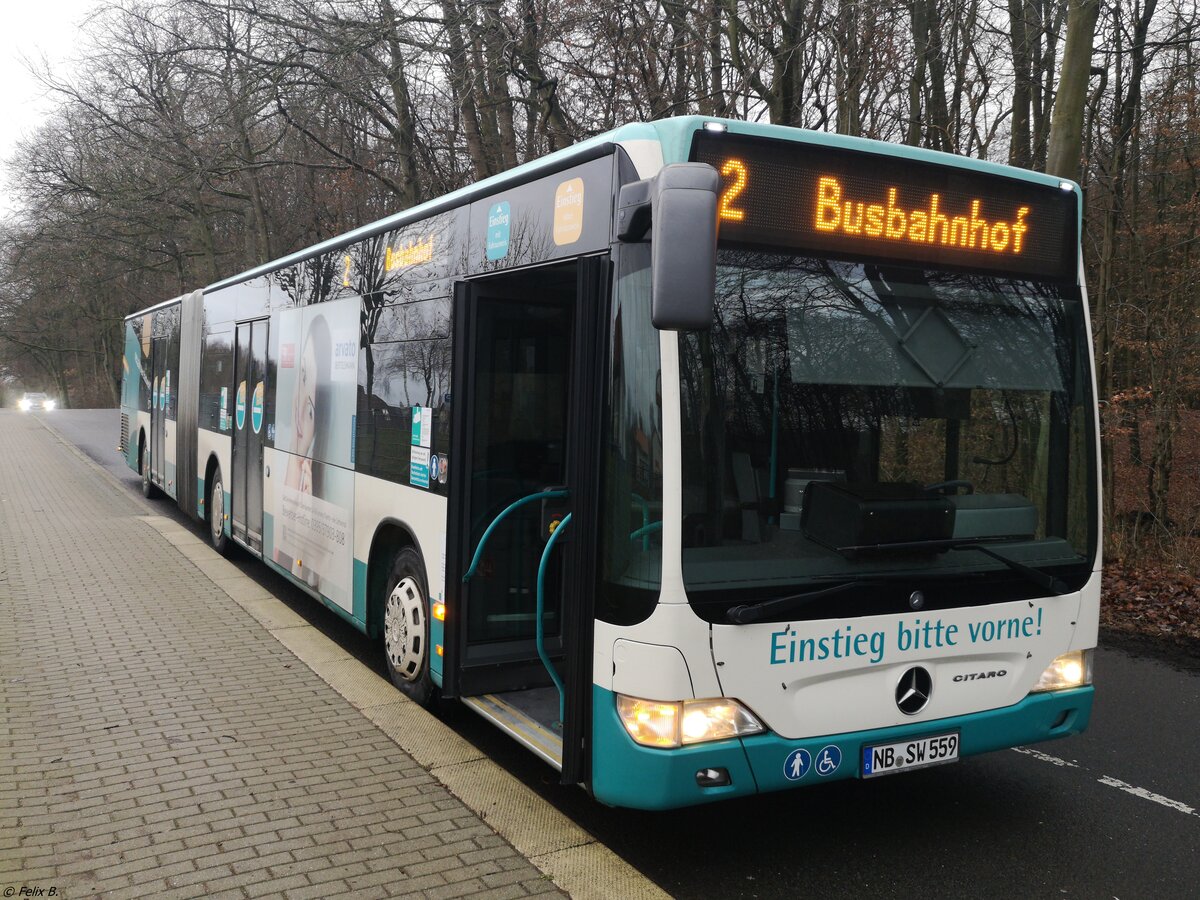 Mercedes Citaro II der Neubrandenburger Verkehrsbetriebe in Neubrandenburg. 