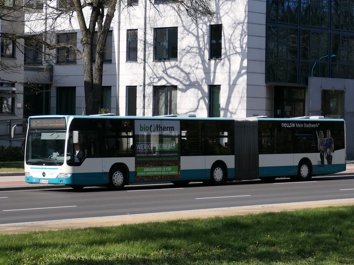 Mercedes Citaro II der Neubrandenburger Verkehrsbetriebe in Neubrandenburg. 