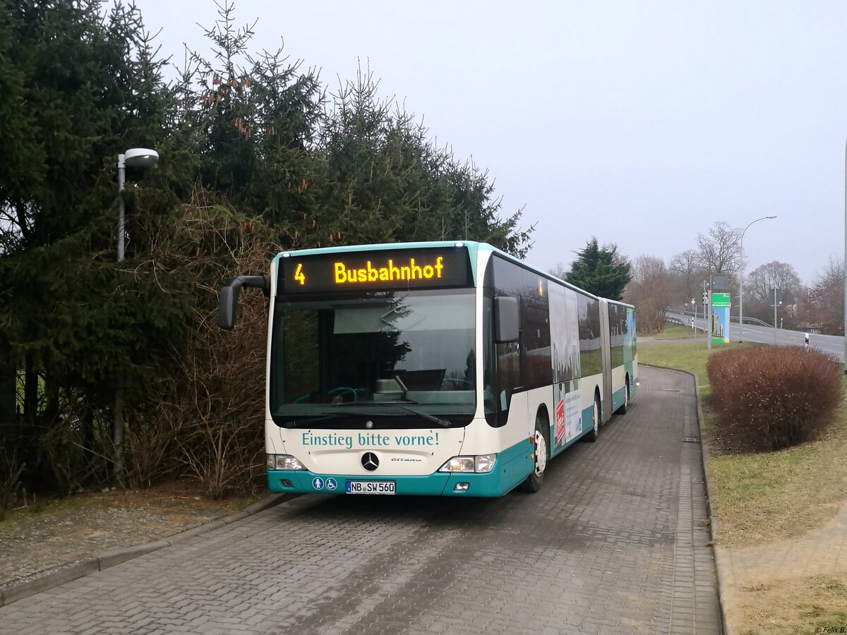 Mercedes Citaro II der Neubrandenburger Verkehrsbetriebe in Neubrandenburg.