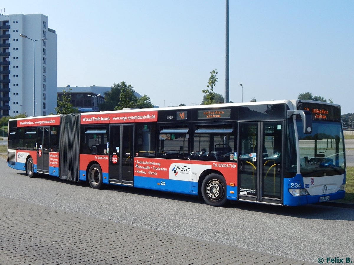 Mercedes Citaro II der Rostocker Straßenbahn AG in Rostock.