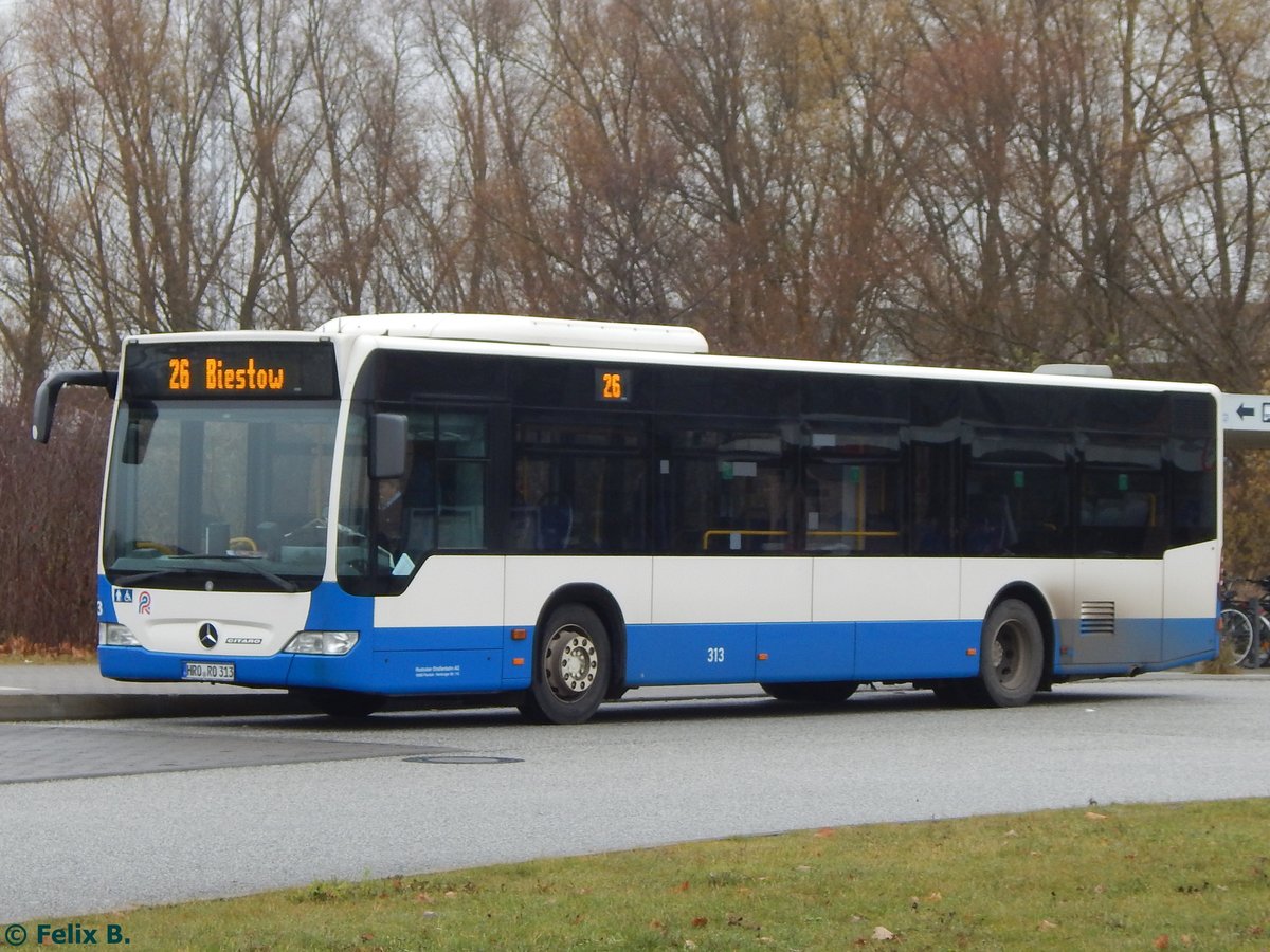 Mercedes Citaro II der Rostocker Straßenbahn AG in Rostock.